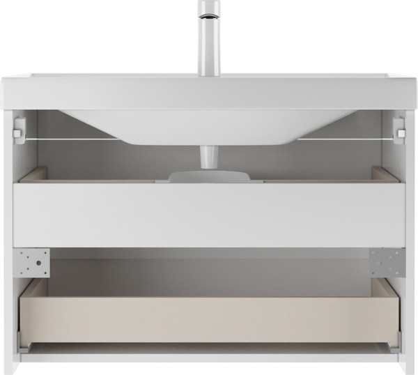 Изображение товара Тумба под умывальник Домино Maria 80 Malta подвесной с двумя ящиками В2
