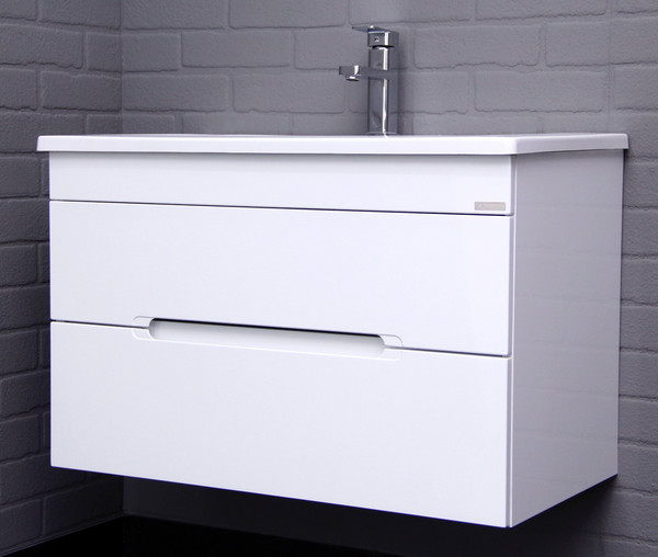 Изображение товара Тумба под умывальник Домино Maria 80 Malta подвесной с двумя ящиками В2