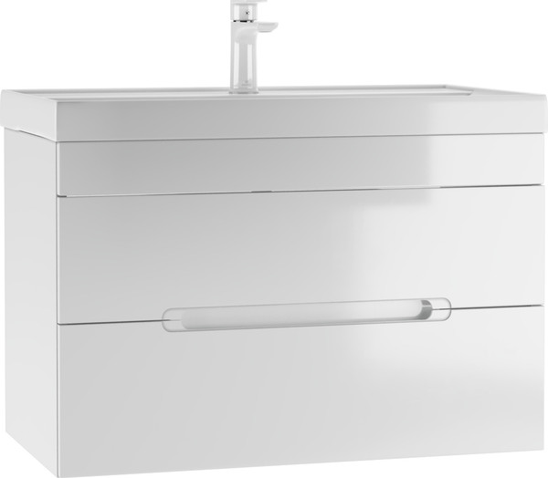 Изображение товара Тумба под умывальник Домино Maria 80 Malta подвесной с двумя ящиками В2