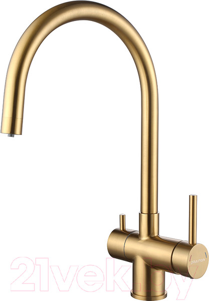 Изображение товара Смеситель Paulmark Heller He213218-BG (брашированное золото)