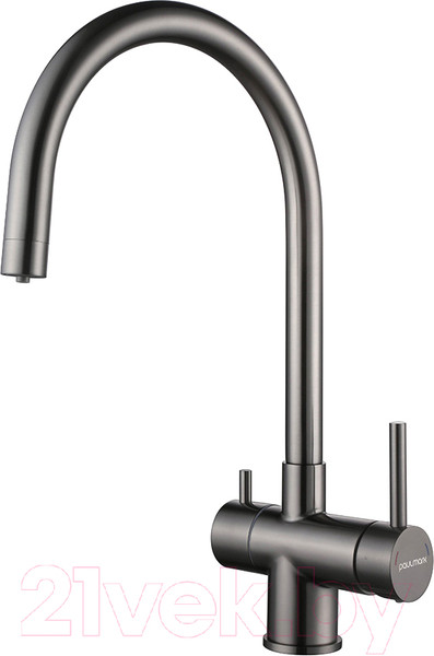 Изображение товара Смеситель Paulmark Heller He213218-GM (вороненая сталь)