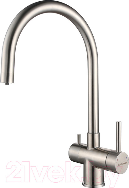 Изображение товара Смеситель Paulmark Heller He213218-SS (нержавеющая сталь)