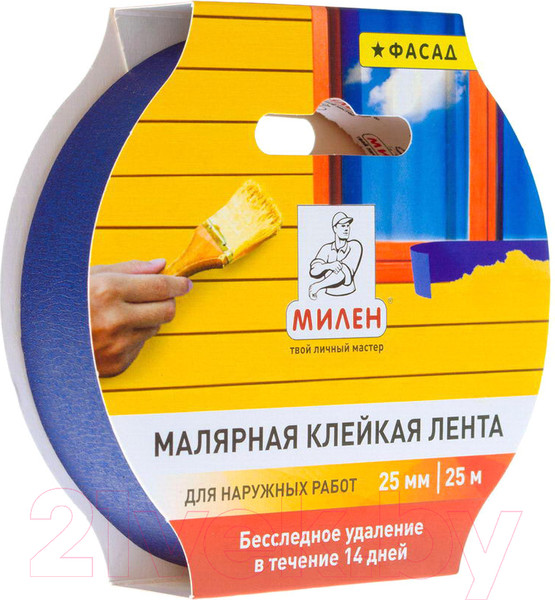 Изображение товара Лента малярная Милен 25ммx25м / MFD025K (синий)