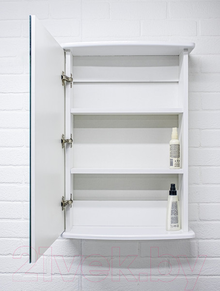 Изображение товара Шкаф с зеркалом для ванной Айсберг Милана 60