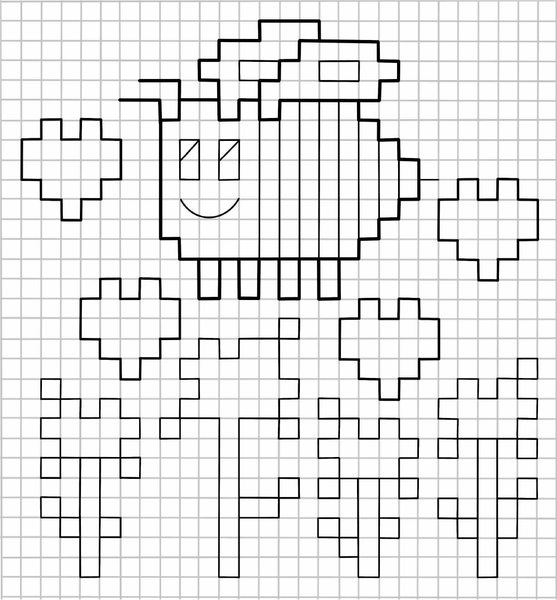 Изображение товара Раскраска АСТ Пиксель-арт в стиле Майнкрафт, мягкая обложка