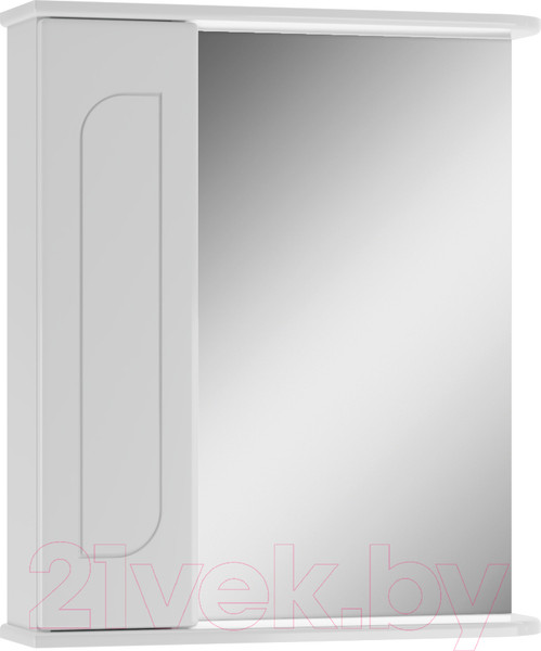 Изображение товара Шкаф с зеркалом для ванной Айсберг Радуга 60 (белый)