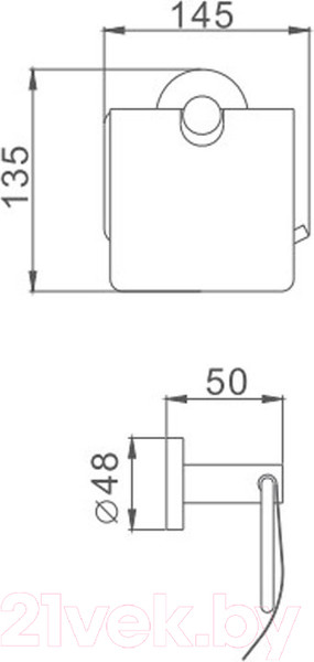 Изображение товара Держатель для туалетной бумаги Haiba HB8703