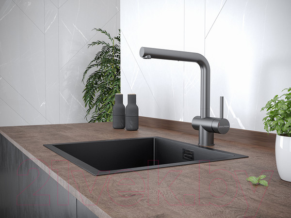 Изображение товара Смеситель Paulmark Dosse Do214418-GM (вороненая сталь)