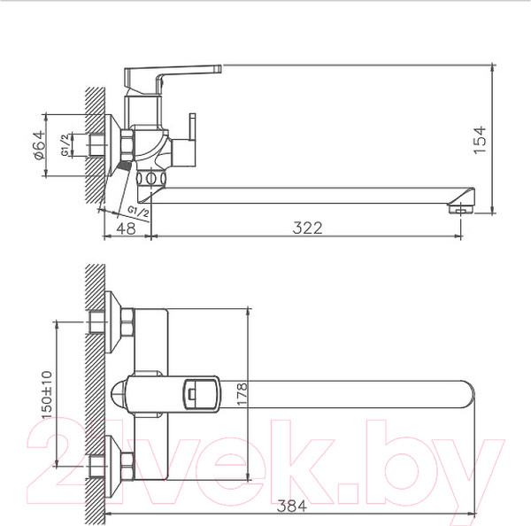 Изображение товара Смеситель Haiba HB22176