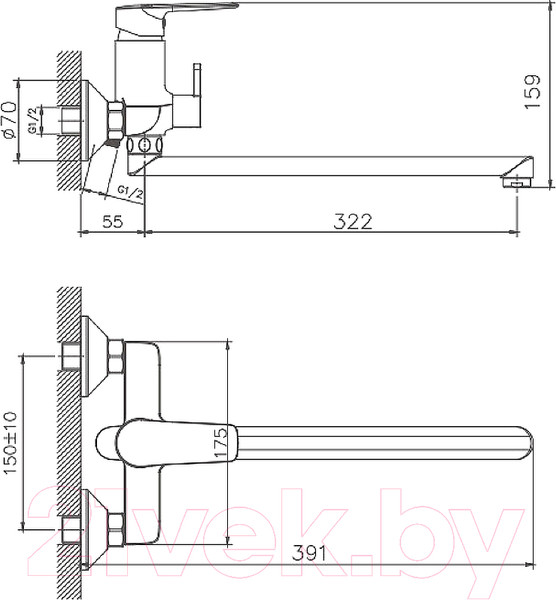 Изображение товара Смеситель Haiba HB22563