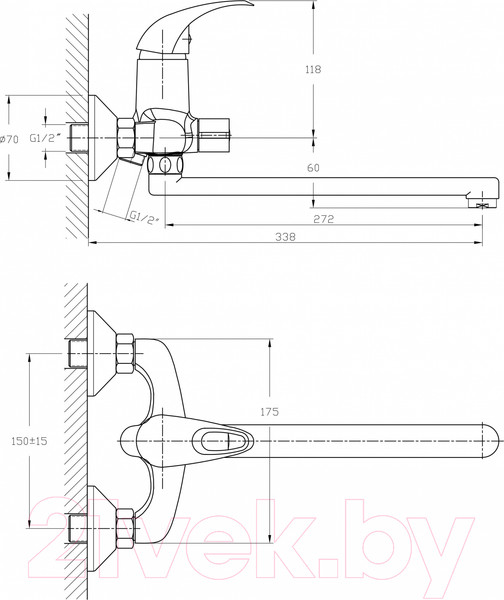 Изображение товара Смеситель Haiba HB2215