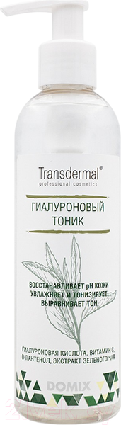 Изображение товара Тоник для лица Domix Green Transdermal Гиалуроновый (250мл)