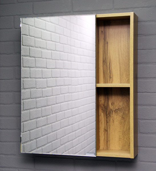 Изображение товара Шкаф с зеркалом для ванной Домино Craft 50