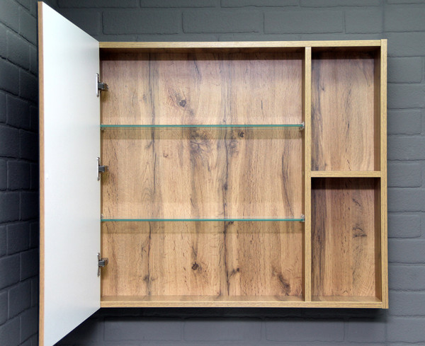 Изображение товара Шкаф с зеркалом для ванной Домино Craft 80