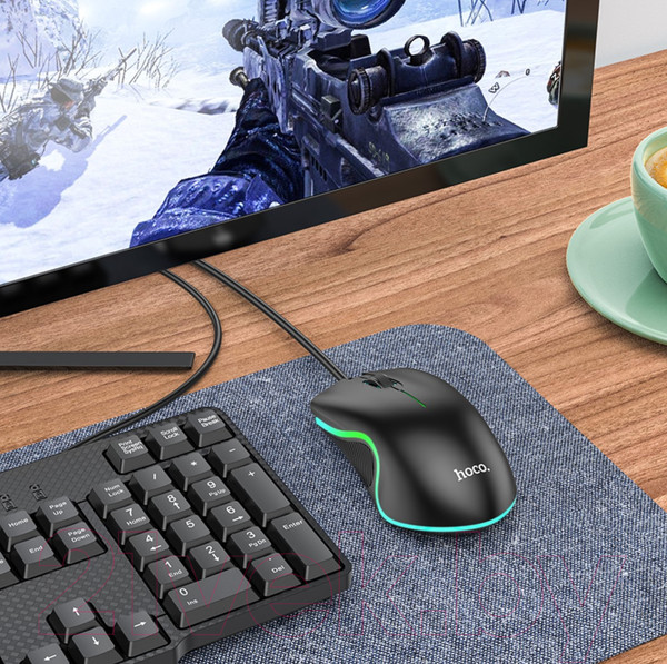 Изображение товара Мышь Hoco GM19 (черный)