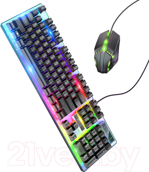 Изображение товара Комплект клавиатура и мышь Hoco GM18 (черный)