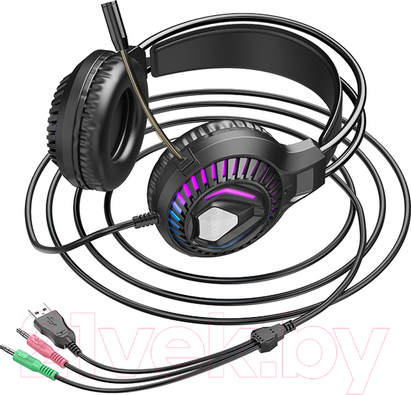 Изображение товара Наушники-гарнитура Hoco ESD12 (черный)