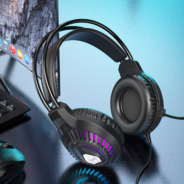 Изображение товара Наушники-гарнитура Hoco ESD12 (черный)