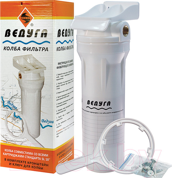 Изображение товара Корпус магистрального фильтра Энкор Ведуга SL10" 3/4" 69321 (белый)