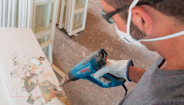 Изображение товара Профессиональный строительный фен Bosch GHG 20-63 Professional (0.601.2A6.201)