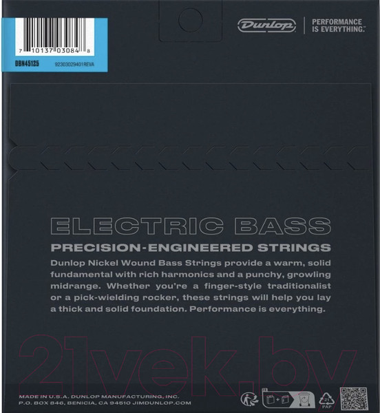 Изображение товара Струны для бас-гитары Dunlop Manufacturing DBN45125
