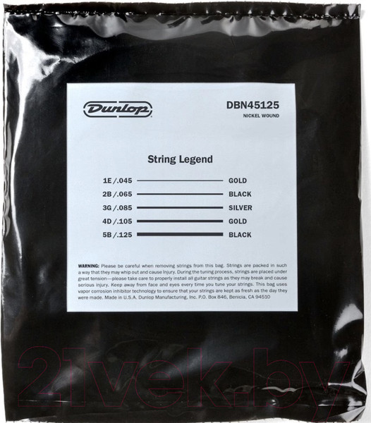 Изображение товара Струны для бас-гитары Dunlop Manufacturing DBN45125