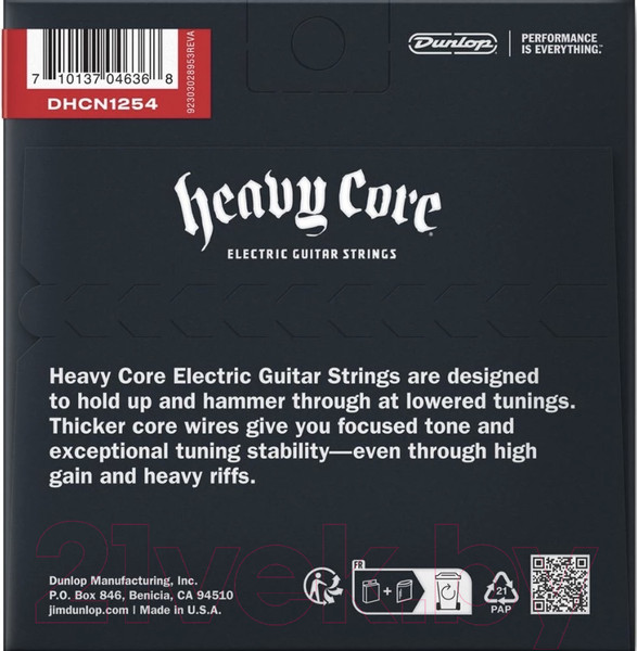 Изображение товара Струны для электрогитары Dunlop Manufacturing DHCN1254