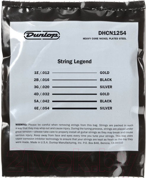 Изображение товара Струны для электрогитары Dunlop Manufacturing DHCN1254