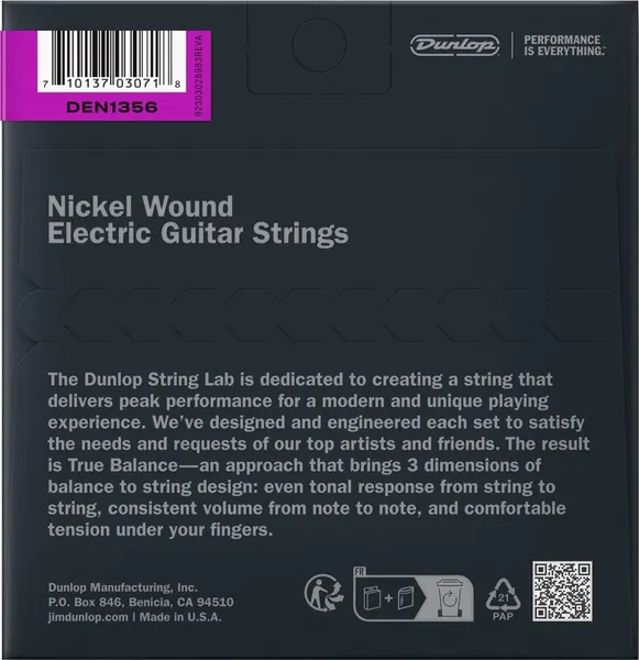 Изображение товара Струны для электрогитары Dunlop Manufacturing DEN1356