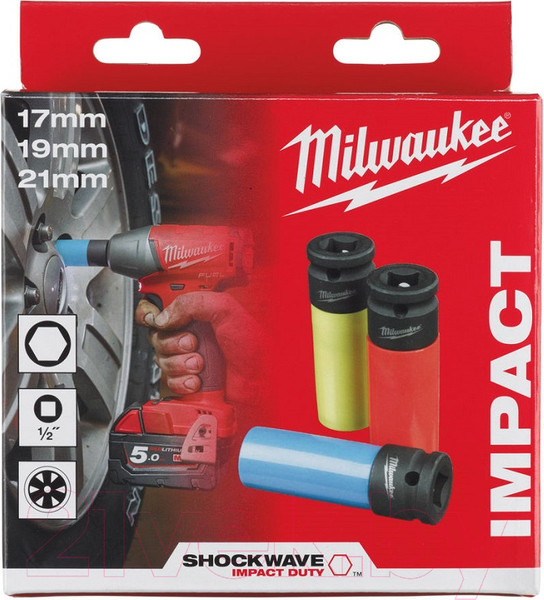 Изображение товара Набор головок слесарных Milwaukee 4932451568