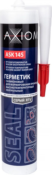 Изображение товара Герметик силиконовый Axiom ASK145 (280мл, серый)