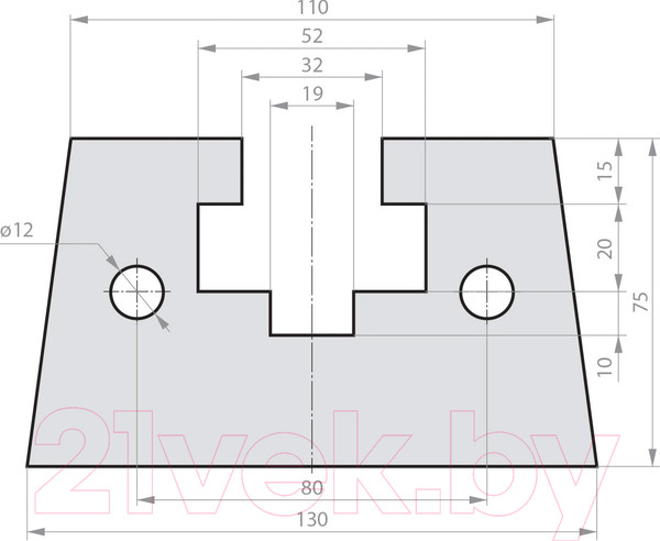 Изображение товара Удлинитель станины для станка БЕЛМАШ EB-550 / D113A