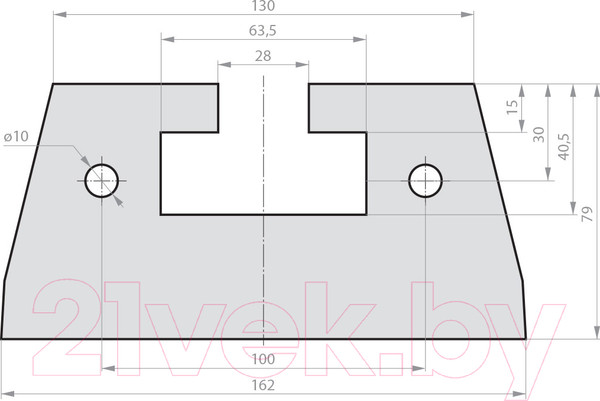 Изображение товара Удлинитель станины для станка БЕЛМАШ EB-610 / D112A