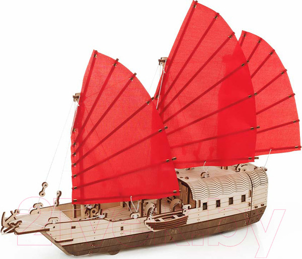 Изображение товара Корабль игрушечный EWA Джонка