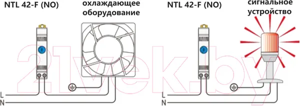 Изображение товара Термостат на DIN-рейку КС NTL 42-F 10А-230В-IP20 / 42NOF01 (охлаждение)