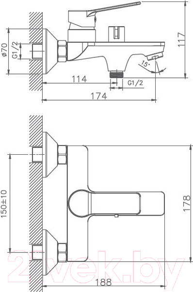 Изображение товара Смеситель Haiba HB60559