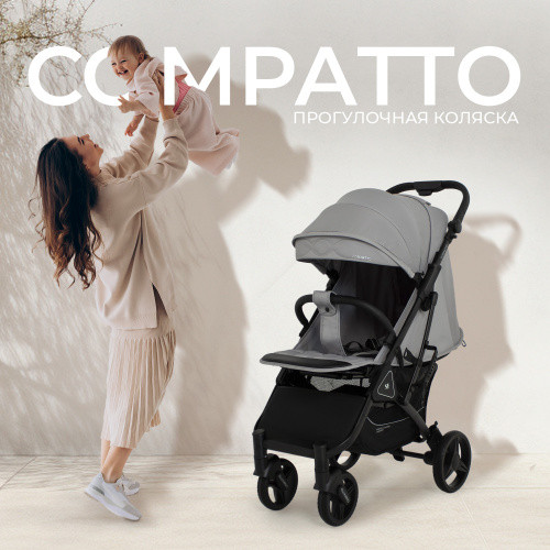 Изображение товара Детская прогулочная коляска Sweet Baby Compatto (Grey)