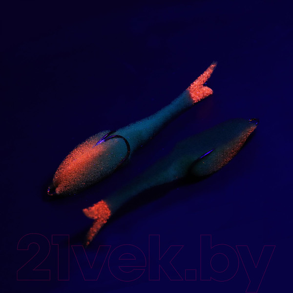 Изображение товара Мягкая приманка Yaman Devious Minnow на двойнике 105мм / Y-DM105-19 (19 UV, 5шт)