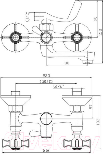 Изображение товара Смеситель Haiba HB3024