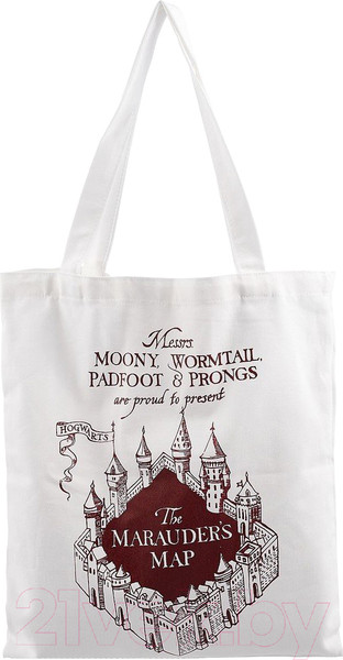 Изображение товара Сумка-шоппер Эксмо Карта мародеров / 9785041188078 (белый)