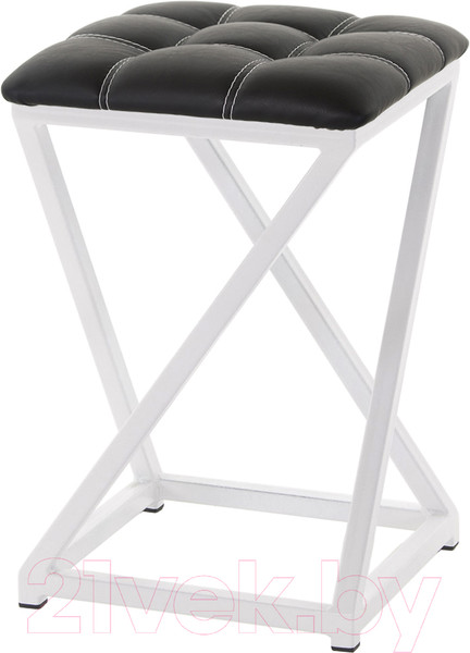 Изображение товара Табурет AMC Comfort 8К6.1 (кожзам черный/белый)