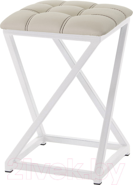 Изображение товара Табурет AMC Comfort 8К6.3 (кожзам бежевый/белый)