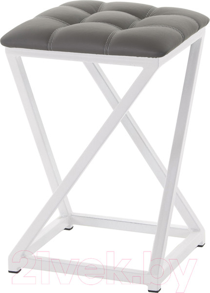 Изображение товара Табурет AMC Comfort 8К6.5 (кожзам графит/белый)