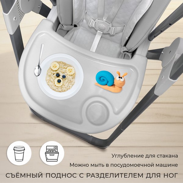 Изображение товара Стульчик для кормления Sweet Baby Fiesta (серый)