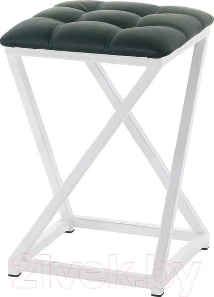 Изображение товара Табурет AMC Comfort 8К6.9 (кожзам зеленый/белый)