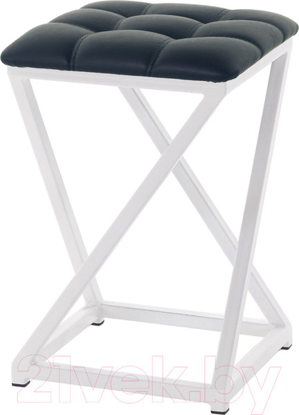 Изображение товара Табурет AMC Comfort 8К6.16 (кожзам антрацит/белый)
