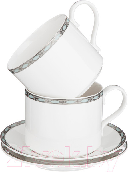 Изображение товара Набор для чая/кофе Lefard Glamour / 590-467 (голубой)