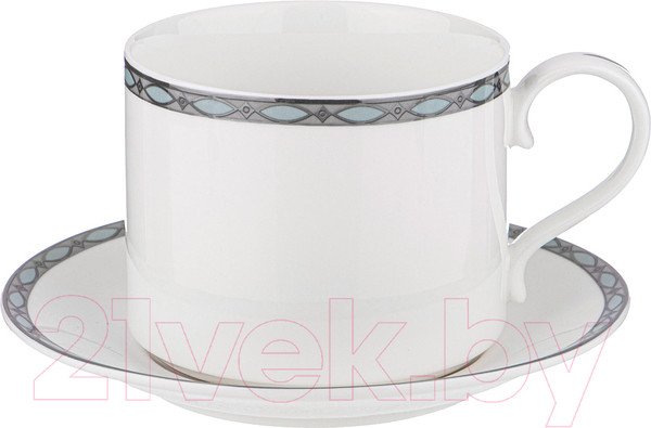 Изображение товара Чашка с блюдцем Lefard Glamour / 590-468 (голубой)