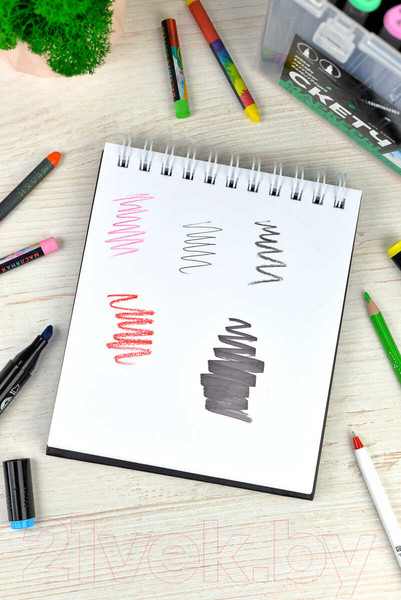 Изображение товара Скетчбук Феникс+ Розовые кристаллы / 62109