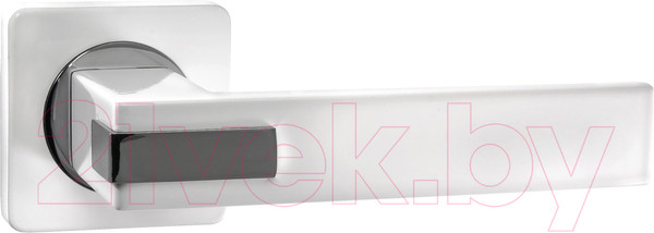 Изображение товара Ручка дверная Ренц Катания / INDH 301-02 SW/CP (супер белый/хром блестящий)